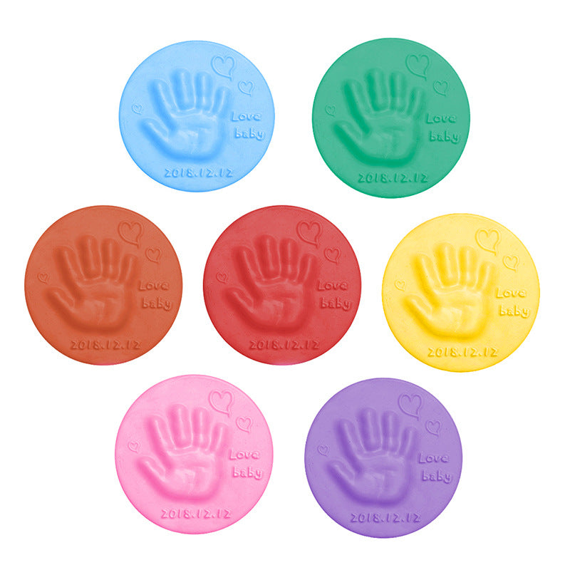 20g Soft Clay Fluffy Material DIY Baby Hand And Foot Print Mud Hand &amp;amp; Footprint
