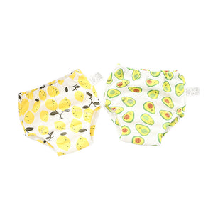 Pack Of Two New born Baby Pants  Four-layer Gauze Washable Diaper Pants