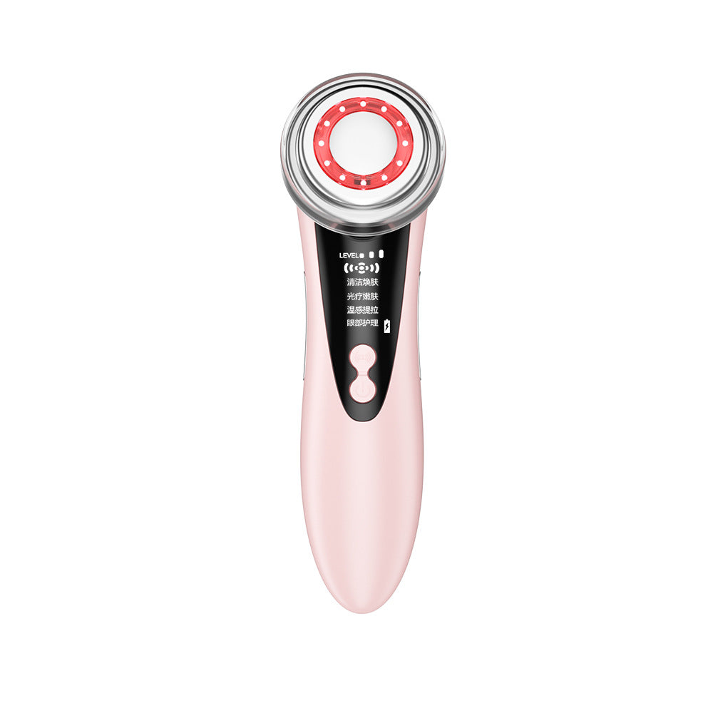 Red And Blue Luster Light Guide Instrument For Cleansing And Skin Rejuvenation Beauty Instrument Ultrasonic Cleansing Massage Instrument