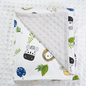 Super Soft Bubble Velvet Pea Velvet Double Layer Children&#039;s Blanket Baby Travel Windproof Blanket Air Conditioning Blanket