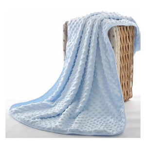Super Soft Bubble Velvet Pea Velvet Double Layer Children&#039;s Blanket Baby Travel Windproof Blanket Air Conditioning Blanket