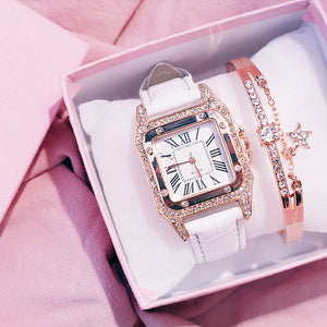 New Fashion Watch Female Wine Barrel Square Belt Ladies Watch Female Watch Student Korean Casual Watch