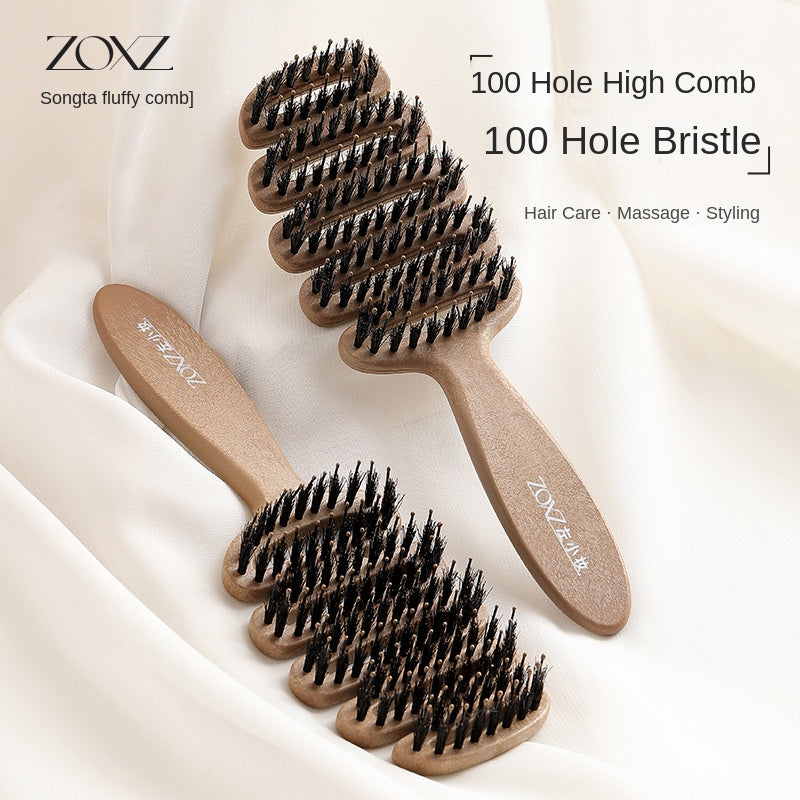 Songta Bristle Hair Protection Comb Fluffy Pig Bristle Songta Comb Massage Head Anti-static Hair Ripe Comb Hair Raising
