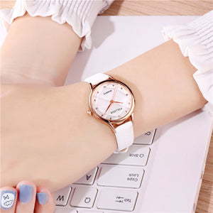 Pollock Fashion Ladies Watch Trend Rhinestone Simple Belt Small Women&#039;s Watch Fashion Business Quartz Women&#039;s Watch