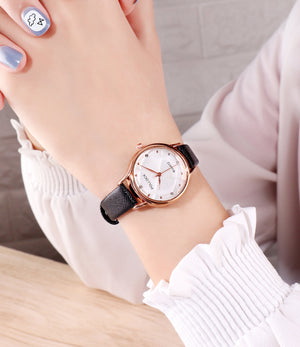Pollock Fashion Ladies Watch Trend Rhinestone Simple Belt Small Women&#039;s Watch Fashion Business Quartz Women&#039;s Watch
