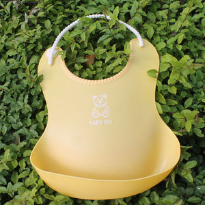 New Three-dimensional Waterproof Children&#039;s Eating Pocket Baby Imitation Silicone Bib Baby Bib Saliva Napkin Baby Eating Pocket