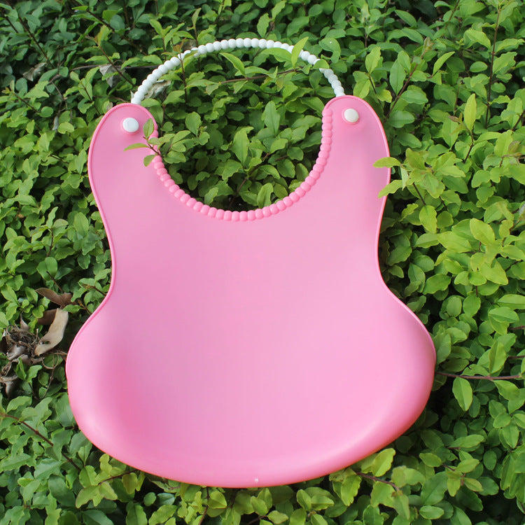 New Three-dimensional Waterproof Children&#039;s Eating Pocket Baby Imitation Silicone Bib Baby Bib Saliva Napkin Baby Eating Pocket