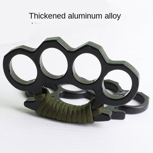 Aluminum Alloy Self-defense Finger Tiger Ring Chain Key Chain Edc Car Window Breaker Multi-functional Portable Clasp Palm
