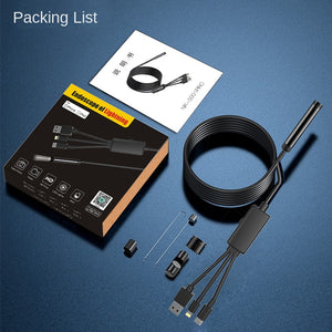 2 Million HD Industrial Endoscope Camera Support Apple Android Computer Three-in-one Pipe Endoscope