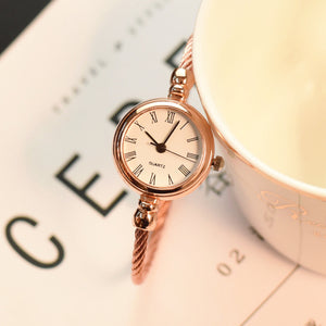 Vintage Bracelet Watch Girls Students Simple And Small Thin Strap Ins Retro Wild Small Fresh Opening