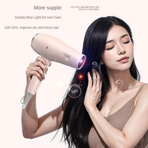 New National Standard Hair Dryer Household Blue Light Strong Wind Quick-drying Six-speed Wind Speed Hair Salon High-power Hair Dryer Hair Dryer