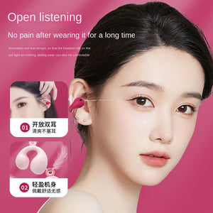 Cross-border 2024 New Conductive Bluetooth Wireless Earphone Clip Ear Comfortable Sport For Apple Huawei