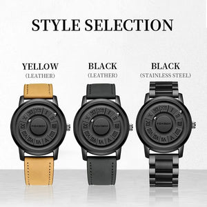 LIGE Luxury Watch Men Creative Scrolling Pointer Magnetic Force Sport Watches Men Quartz Chronograph Man Clock Relogio Masculino