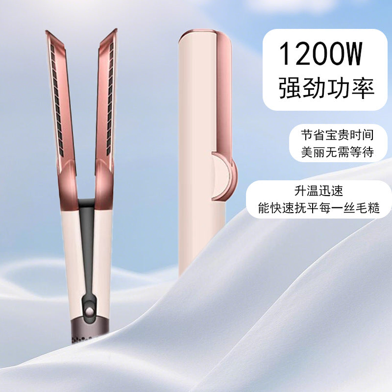 HT01 Dry And Wet Hair Blowing Straightener Negative Ion Hair Care Straightening Splint