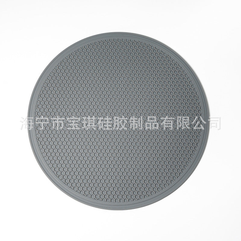 30CM Large Silicone Honeycomb Pattern Placemat Household Kitchen Silicone Draining Mat Tableware Insulation Sand Pot Mat Large Small Size