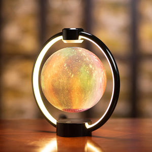 Magnetic Levitation Bluetooth Speaker Creative Night Light Home Desktop Bedroom Ornaments Magnetic Levitation Moon Bluetooth Audio Light