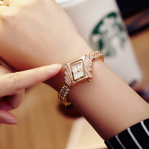 Bracelet Fashion Watch Women&#039;s Steel Band Rhinestone Student Quartz Ins Wind Electronic Ladies Fashion Watch