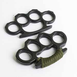 Aluminum Alloy Self-defense Finger Tiger Ring Chain Key Chain Edc Car Window Breaker Multi-functional Portable Clasp Palm