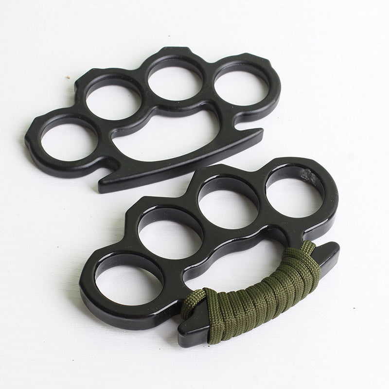 Aluminum Alloy Self-defense Finger Tiger Ring Chain Key Chain Edc Car Window Breaker Multi-functional Portable Clasp Palm