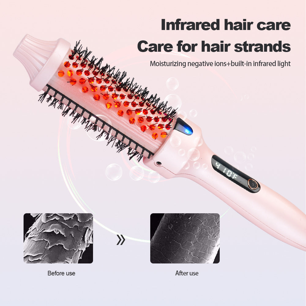 Cross-border Straightening Hair Comb Curling Hair Comb Artifact Portable Hair Straightener Internet Celebrity Short Hair Household Electric Curling Hair Rod