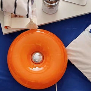 Donut Wall Lamp Bedroom Touch Orange Bauhaus Bedside Lamp Atmosphere Lamp
