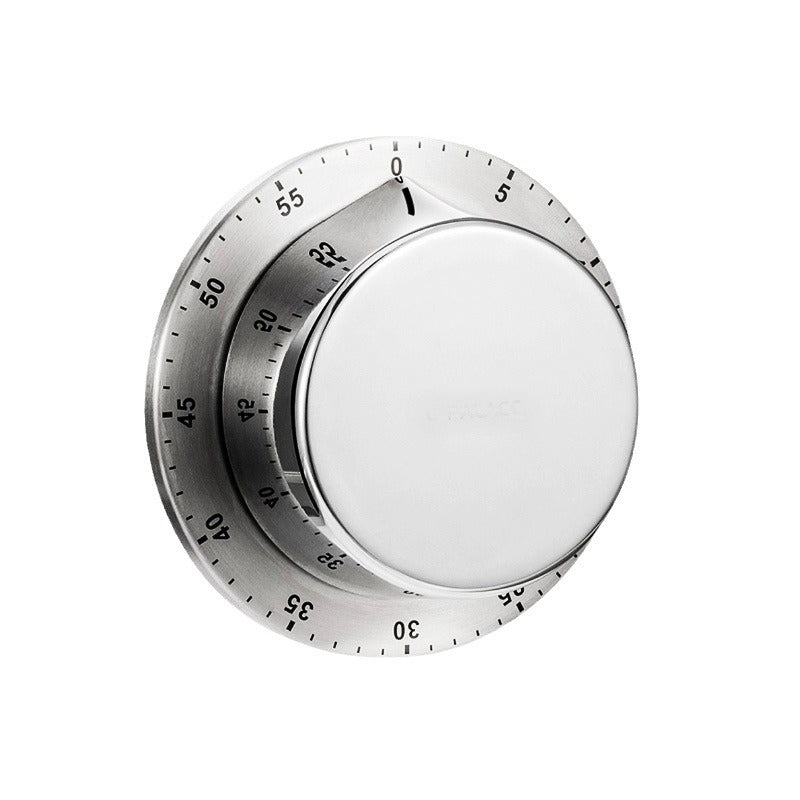 Timer Kitchen Mechanical Stainless Steel Timer Baking Reminder Flying Saucer Learning Time Management Alarm Clock Magnetic Suction