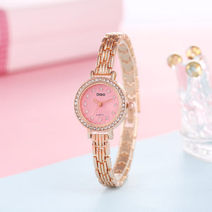 Exquisite Simple Thin Belt Small Dial Quartz Bracelet Mother-of-pearl Ladies Watch