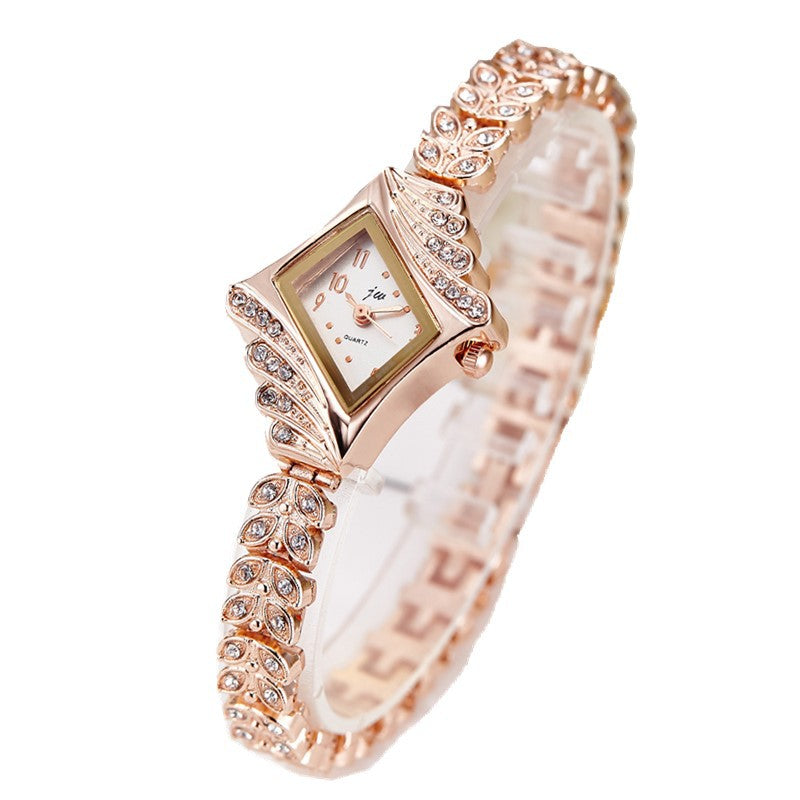 Bracelet Fashion Watch Women&#039;s Steel Band Rhinestone Student Quartz Ins Wind Electronic Ladies Fashion Watch