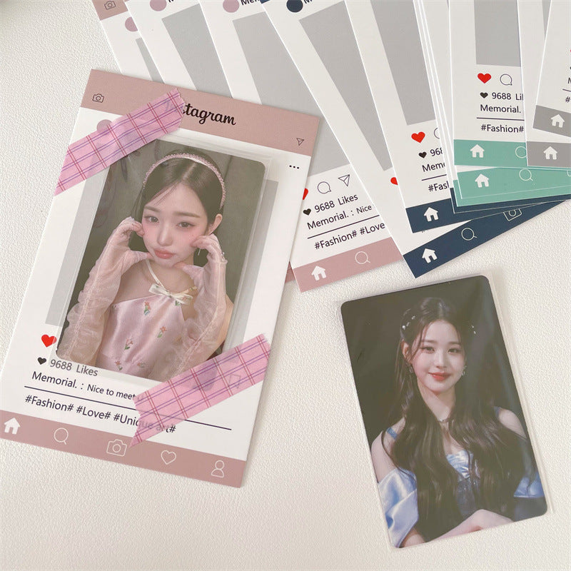 Photo Suit Display Card Hard Paper Card