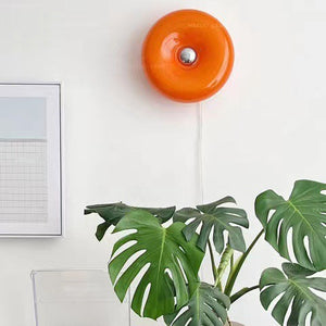 Donut Wall Lamp Bedroom Touch Orange Bauhaus Bedside Lamp Atmosphere Lamp