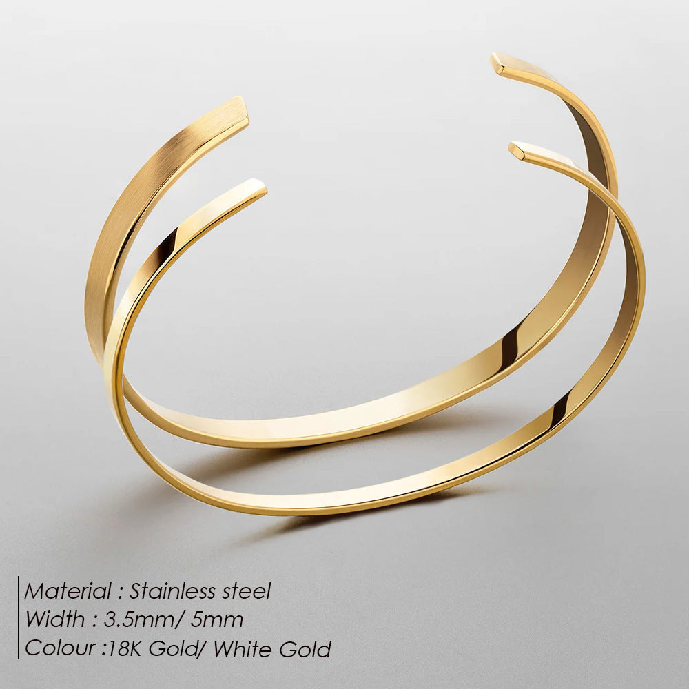Accessories Cold Wind Bracelet European And American Simple Fashion Open Design Bracelet
