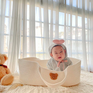 Portable Outdoor Cotton Rope Crib-Creative Baby Basket