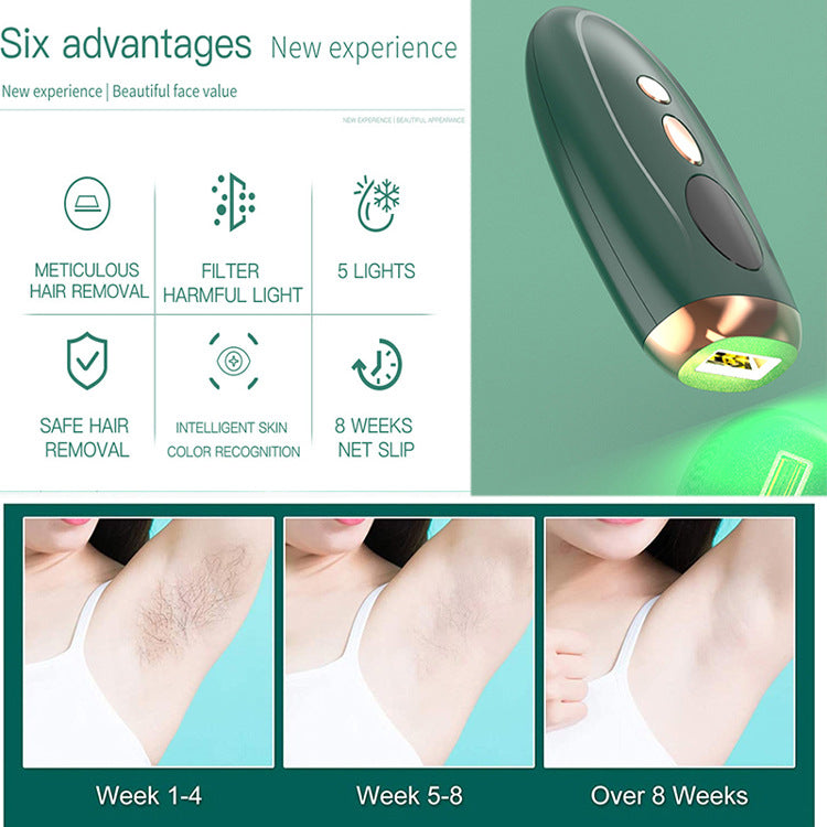 Household Photon Rejuvenation Portable Handheld Facial Whole Body Painless Strong Pulse Home Laser Hair Removal Instrument IPL