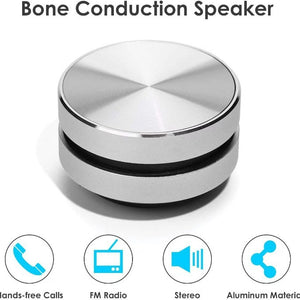 Tws Black Technology Magnetic Portable Stereo Metal Small Steel Cannon Resonance Sound Bone Conduction Wireless Bluetooth Speaker