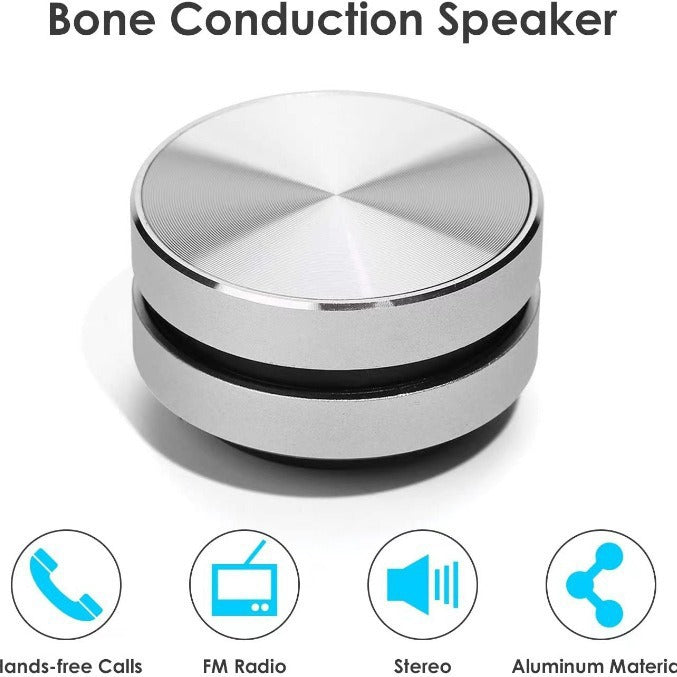 Tws Black Technology Magnetic Portable Stereo Metal Small Steel Cannon Resonance Sound Bone Conduction Wireless Bluetooth Speaker