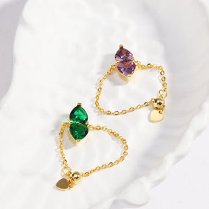 New Copper Plated Colorful Love Ring