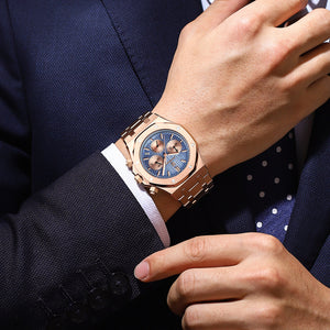 Swiss Brand New Multi-functional Quartz Men&#039;s Watch Trendy Watch Live Broadcast Foreign Trade Popular One-piece Delivery