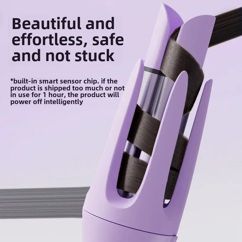 Curling Iron Full-automatic Large Volume Deep Card Slot Curling Iron Dormitory Small Power Prompt Tone Negative Ion Self-rotation Does Not Hurt
