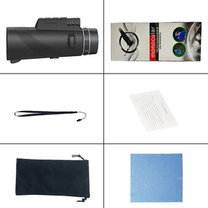 80X100 Green Monocular High-power High-definition Outdoor Bird Mobile Phone Telescope Camera