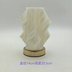 Solid Wood 3D Decorative Table Lamp Creative Ornaments Bedroom Charging Table Lamp Usb Bedside Nightlight Table Lamp