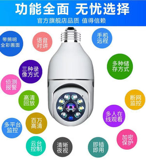 Home Surveillance Camera Smart WF Camera Panoramic HD Light Bulb Camera