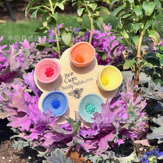 New Bee Insect Drinking Cup Bee Insect Drinking Cup Resin Flower Bee Drink