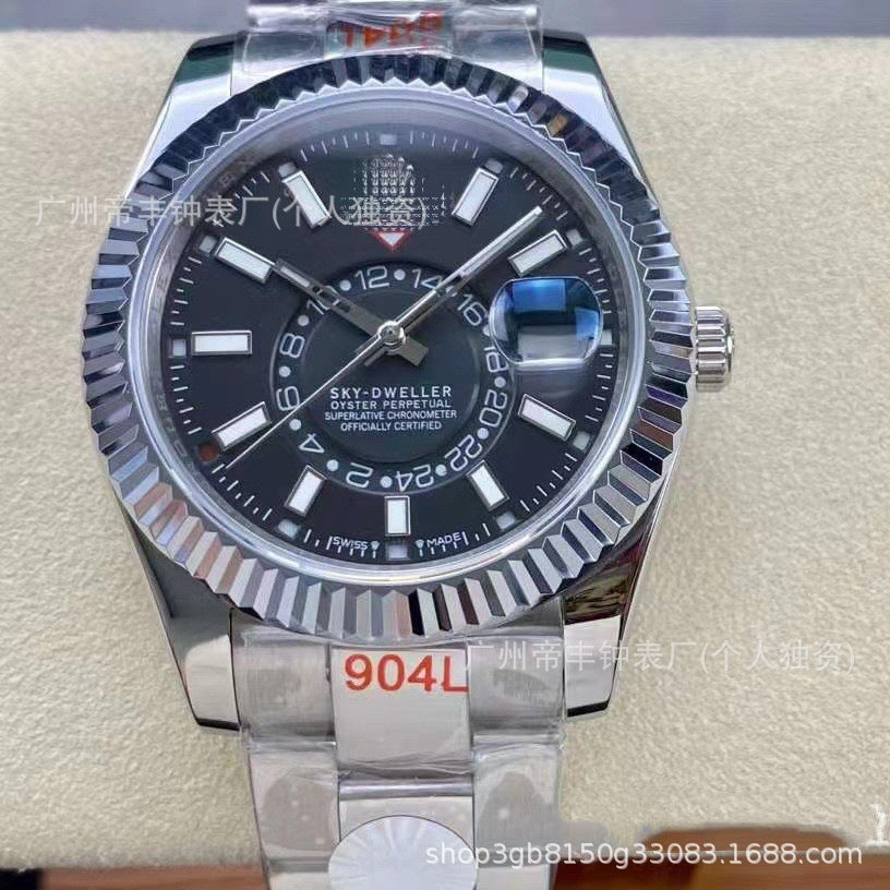 Dual Time Zone Men&#039;s Mechanical Watch