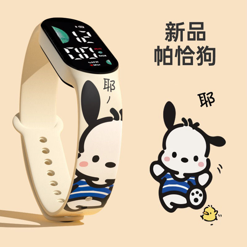 New Pacha Dog Cartoon Electronic Watch Student Cute Children Cartoon Printed LED Sports Watch Wholesale
