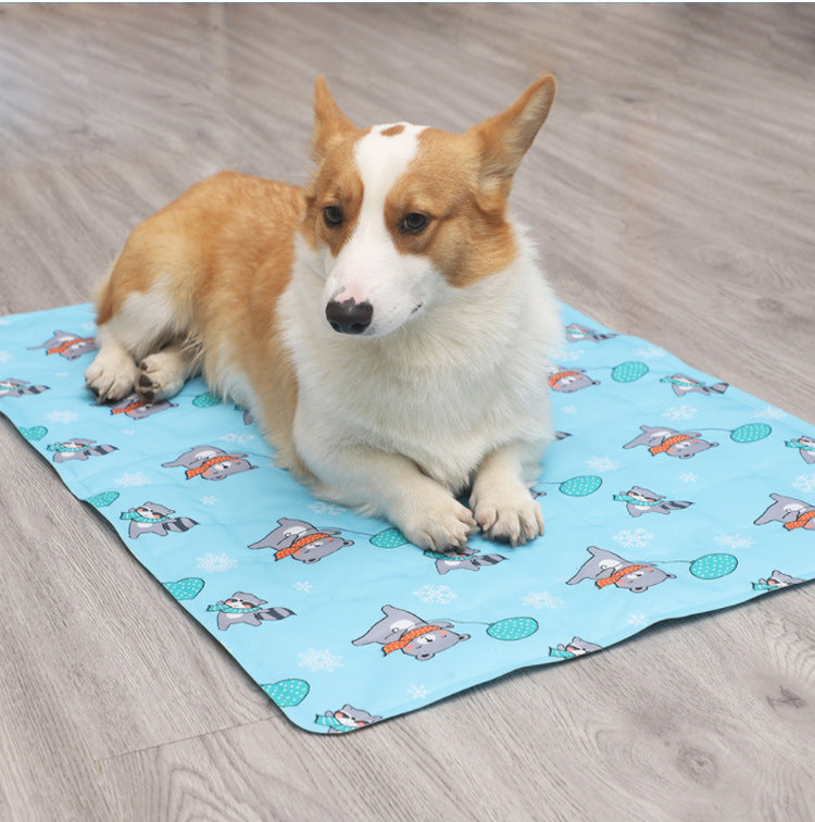 Dog Mat, Pet Summer Ice Mat, Dog Cage Mat, Floor Mat For Sleeping, Ice Gel Cooling Pet Mat, Anti-Bite Sleeping Mat