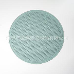30CM Large Silicone Honeycomb Pattern Placemat Household Kitchen Silicone Draining Mat Tableware Insulation Sand Pot Mat Large Small Size