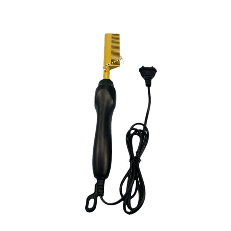 Wet And Dry Electric Heating Copper Comb Hot Comb Hair Straightener Household Perm Hair Curler Comb