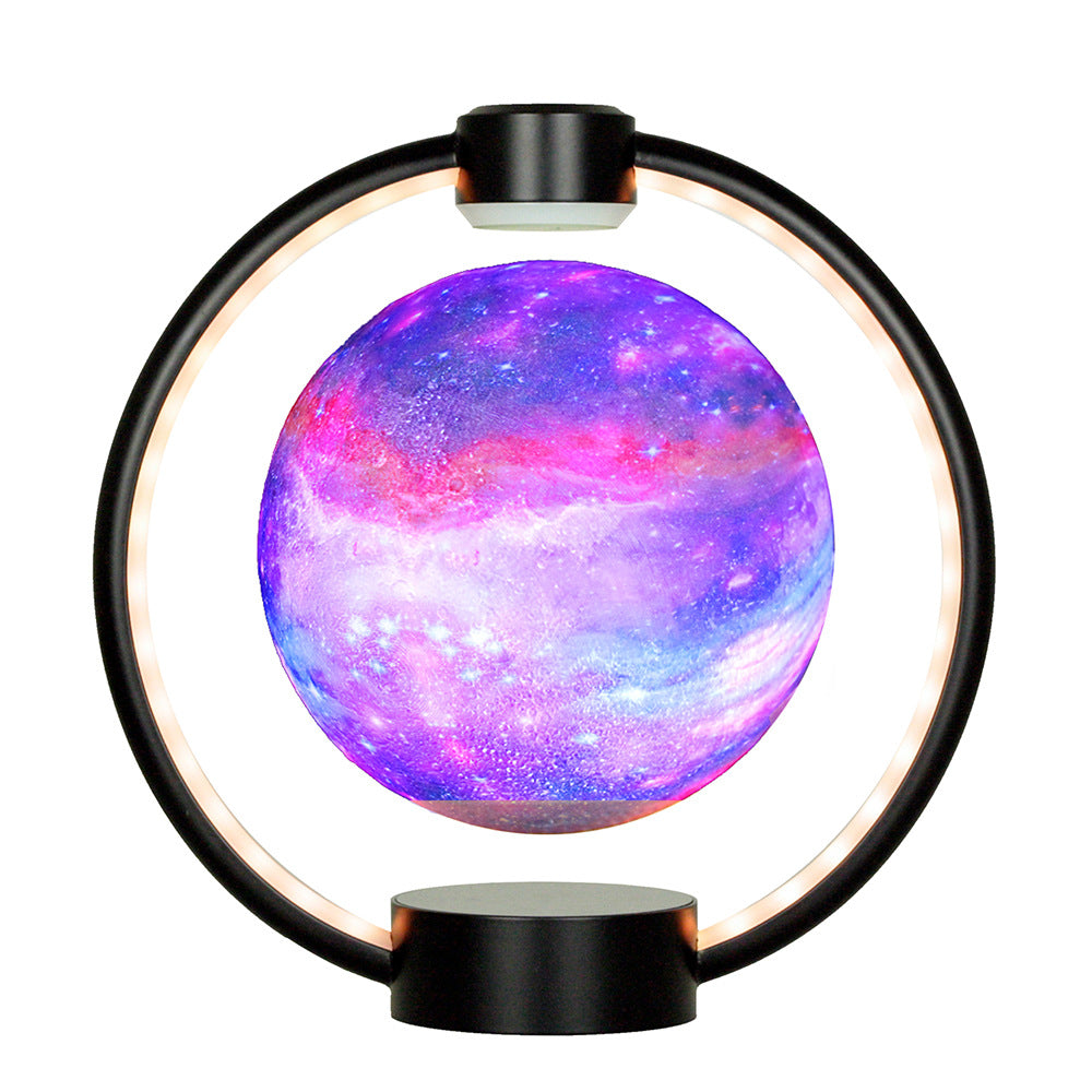 Magnetic Levitation Bluetooth Speaker Creative Night Light Home Desktop Bedroom Ornaments Magnetic Levitation Moon Bluetooth Audio Light
