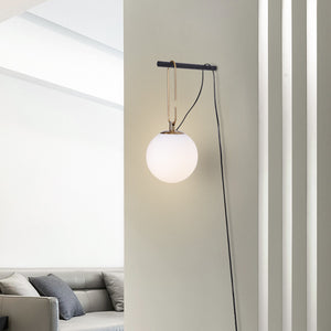 Nordic Creative Glass Wall Lamp Personalized Modern Simple Bedroom Bedside Lamp Entrance Corridor Art Wall Lamp