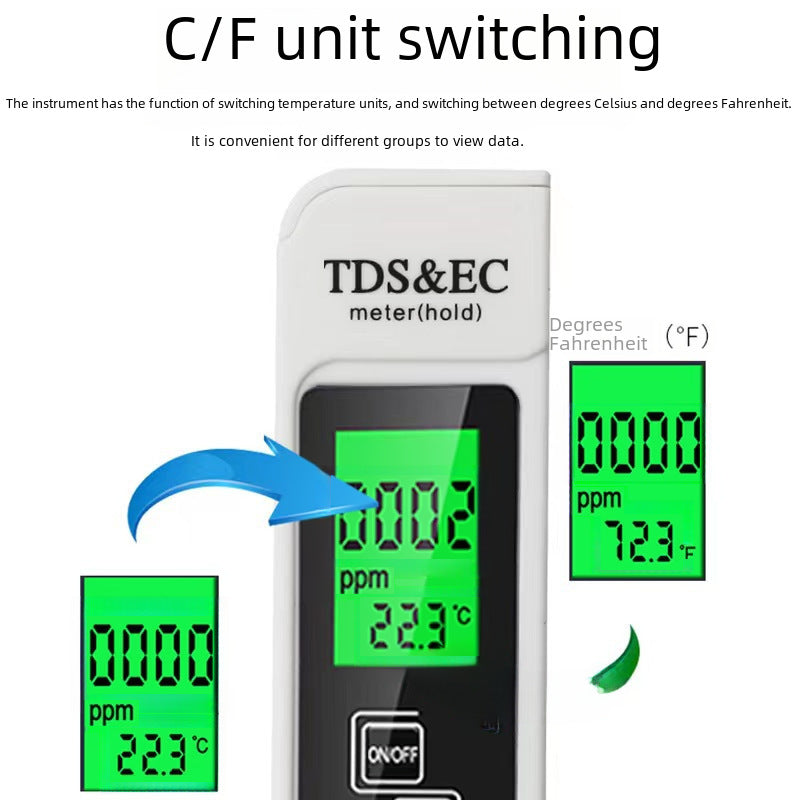 Three-in-one Tds Pen Ec Conductivity Detector Household Water Quality Test Pen Household Tds Water Quality Test Pen